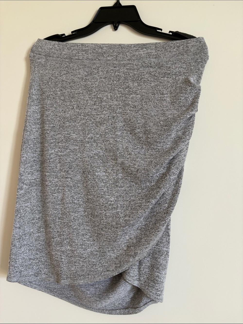 Wilfred Grey Asymmetrical Knit Skirt